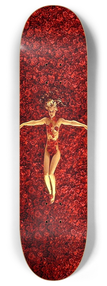 American Beauty Rose 8 Inch Skateboard Deck