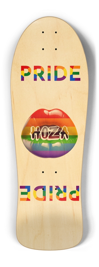 "PRIDE LIPS" HOZA Board Old School Shape