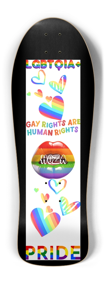 "GAY RIGHTS" HOZA Board Old School Shape