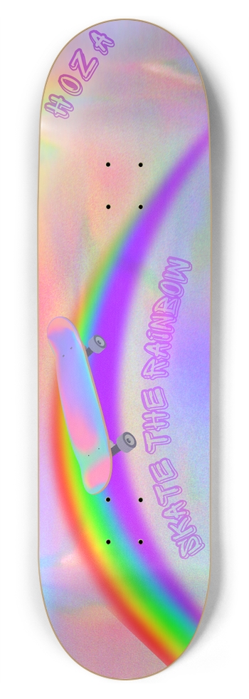 "Skate The Rainbow" HOZA Board 8-3/4 Inch Skateboard