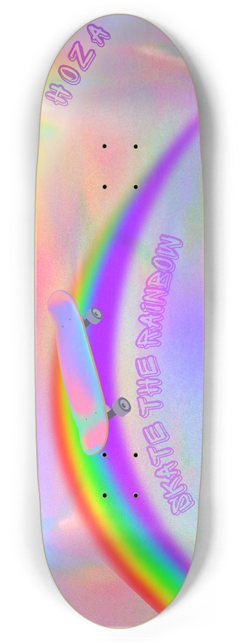 "Skate The Rainbow" HOZA Board Football Shape