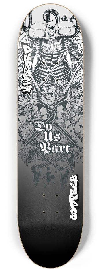 GODFREY PRO LIMITED 8-1/4 Skateboard Deck