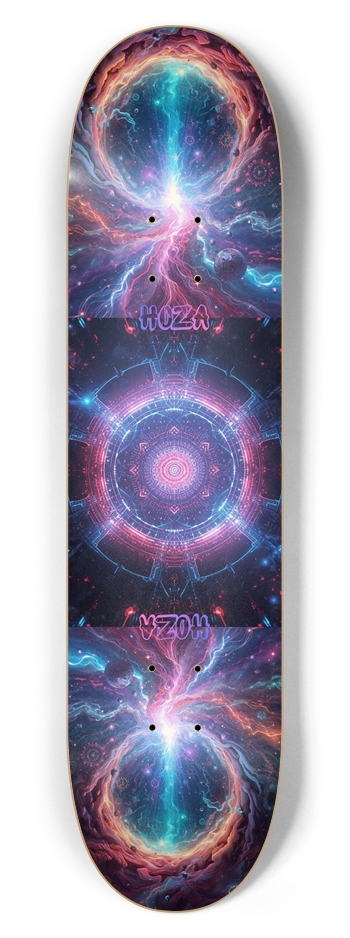 “Quantum Connection” - HOZA Board 7-3/4 Skateboard Deck