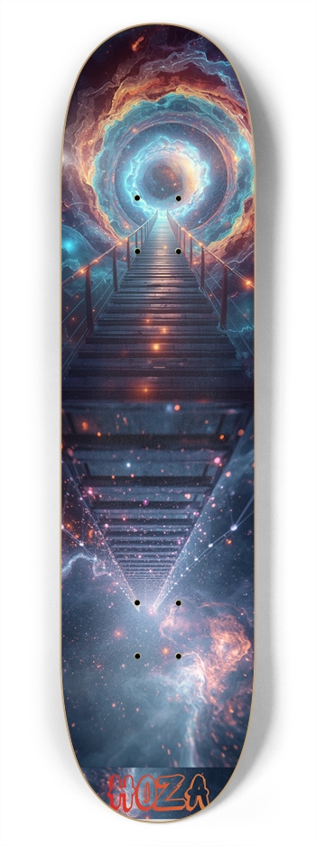 “Quantum Bridge” - HOZA Board 7-3/4 Skateboard Deck