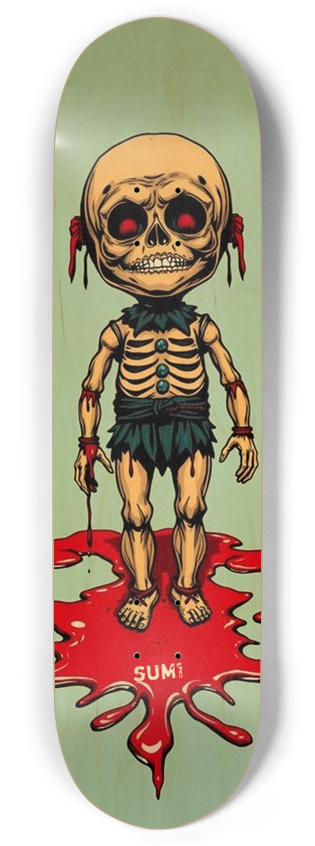 sum1sk8boards pin doll twin tail 8.375 skateboard 