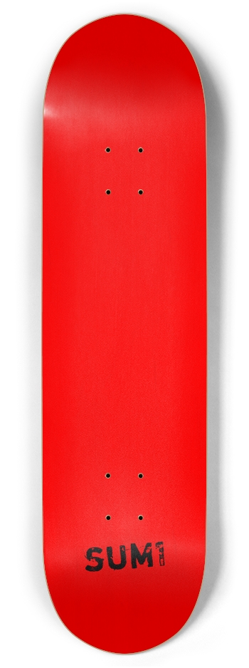 sum1sk8boards natural red blank twin tail 8.375 skateboard Twin Tail 8.375