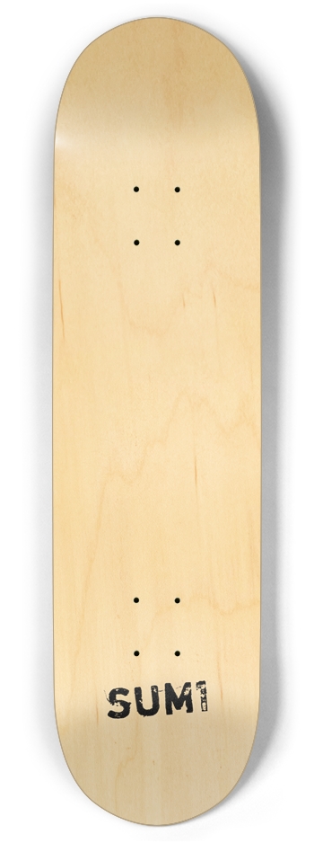sum1sk8boards natural blank twin tail 8.375 skateboard 