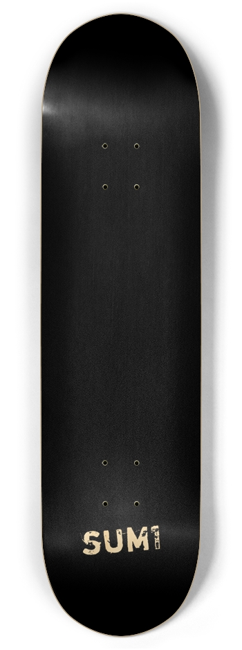 sum1sk8boards natural black blank twin tail 8.375 skateboard 