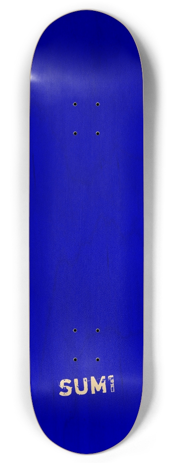 sum1sk8boards natural blue blank twin tail 8.375 skateboard Twin Tail 8.375