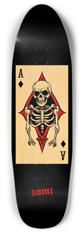 sum1sk8boards anarchy ace old school shape pool skateboard