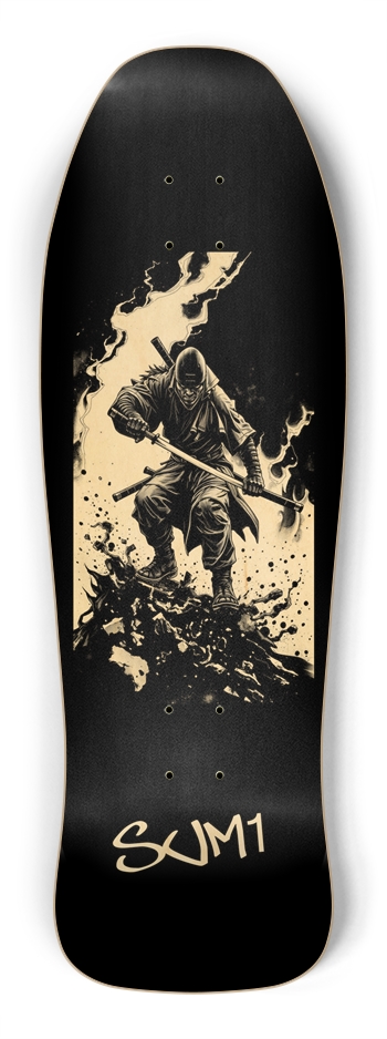 sum1sk8boards samurai old school shape skateboard Shredder Shape