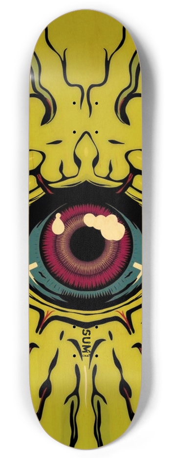 sum1sk8boards slime eye twin tail 8.375 skateboard