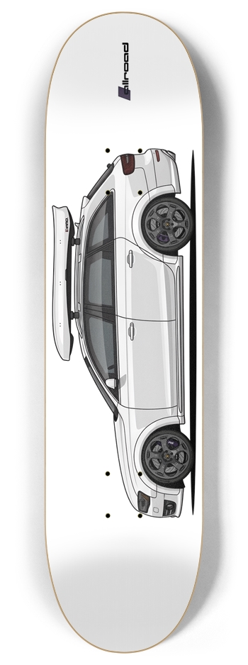 White Audi B8.5 Allroad 8 Inch Skateboard Deck