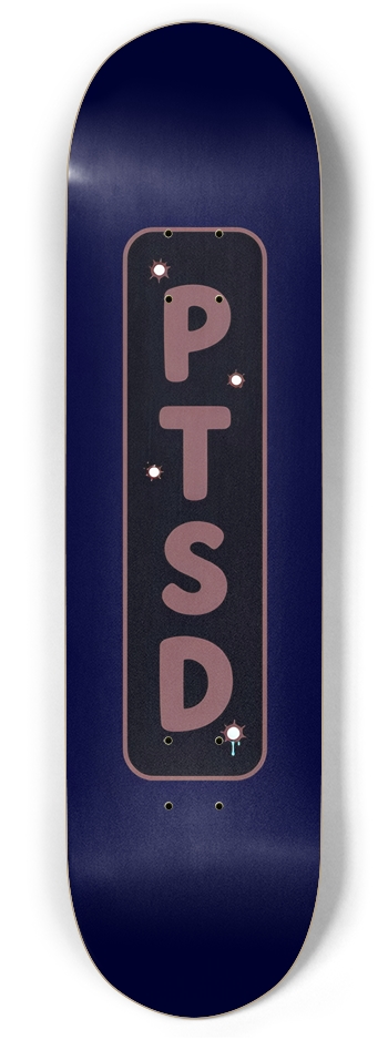 PTSD BLACK NOIR TRIPPING DECK 01 Twin Tail 8.375