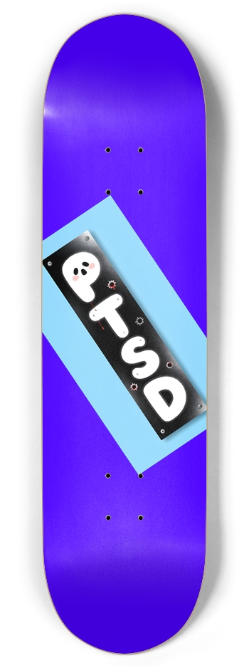 PTSD DOUBLE DIP GHOST DECK 02 Twin Tail 8.375