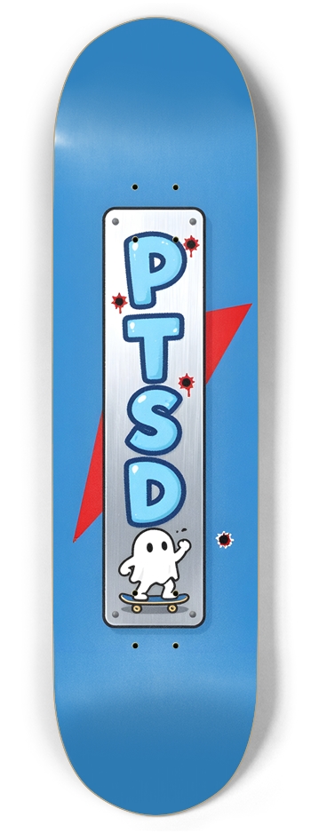 PTSD DOUBLE DIP GHOST DECK 03 FUGGLER DECK Twin Tail 8.375