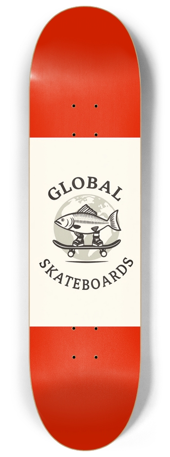 Global Team 8-1/4 Skateboard Deck