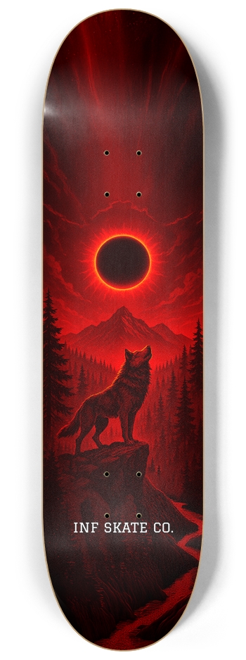 INF SOLAR ECLIPSE WOLF 8-1/4 Skateboard Deck