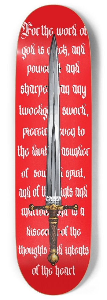 Hebrews 4:12 9 Inch Skateboard