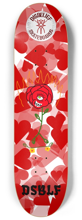 DISBELIEF HART FLOWERS 8-1/4 Skateboard Deck