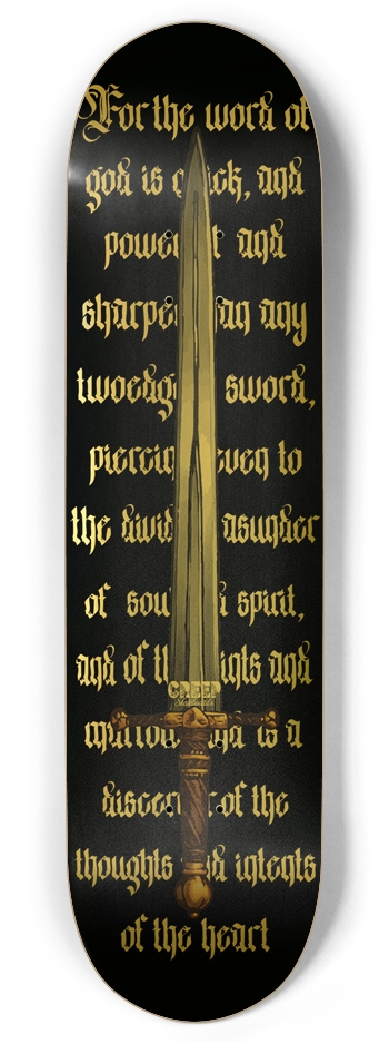 Hebrews 4:12 Gold Foil