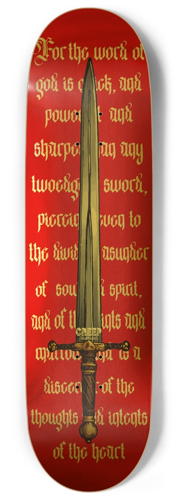 Hebrews 4:12 Gold Foil