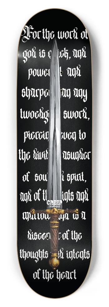 Hebrews 4:12 8-3/4 Inch Skateboard