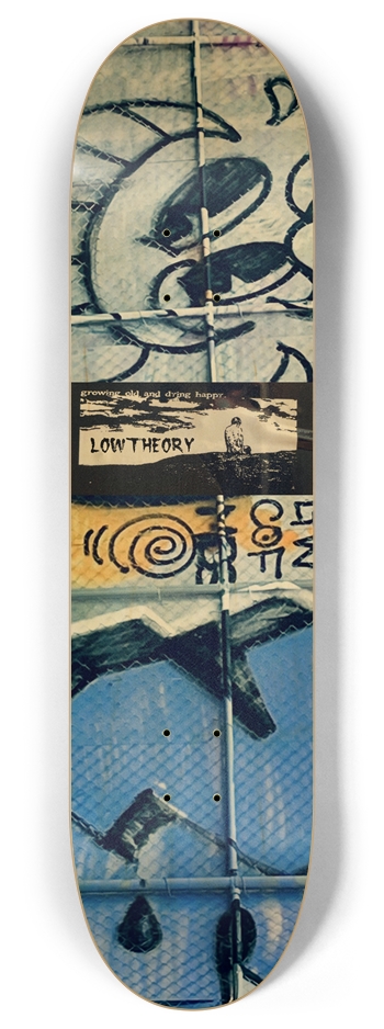 Growing old and dying happy 8” 8 Inch Skateboard Deck