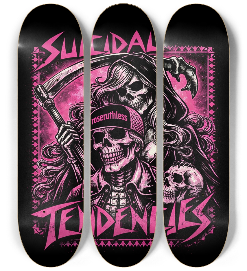 Suicidal tendencies 3 Deck Wall Series