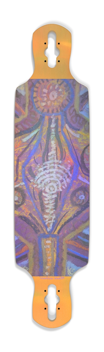 Dogwood Abstraction Drop Through Longboard