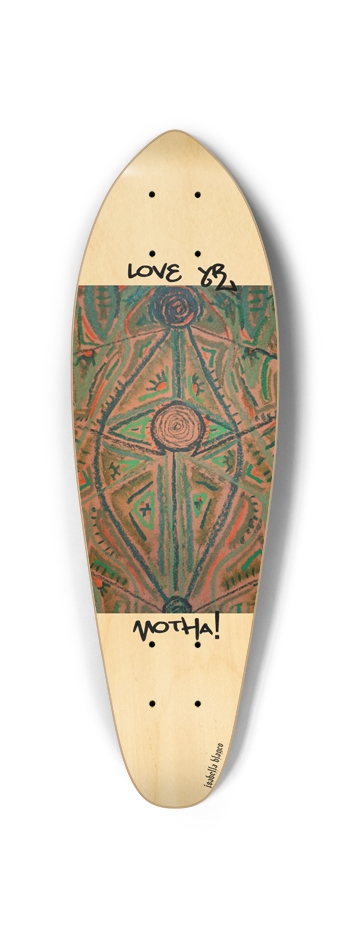 Love yr Motha! Green + Orange Mini Cruiser