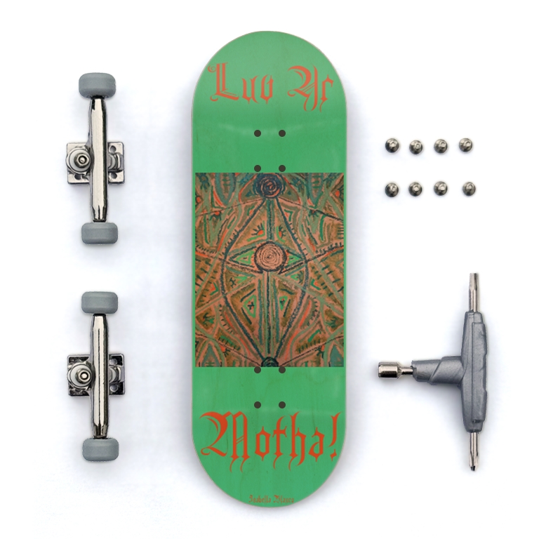 Love yr Motha! Green + Orange Fingerboard