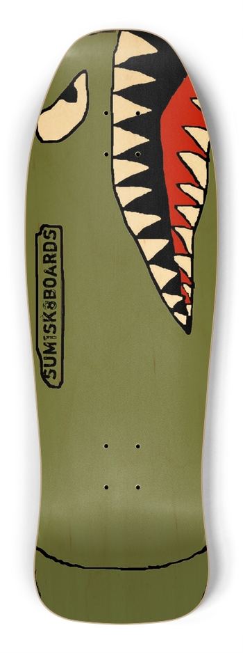 sum1sk8boards bomb old school shape skateboard