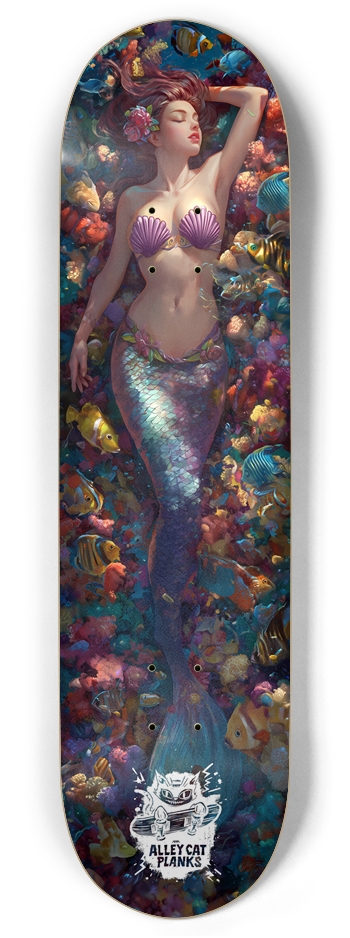 Mermaid Custom Twin Tail Skateboard Twin Tail 8.375