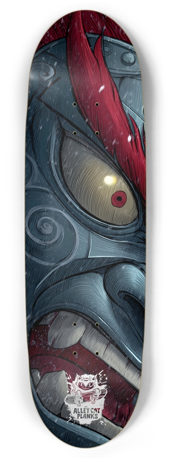 Kabuki Mask Custom Football Skateboard Football Shape