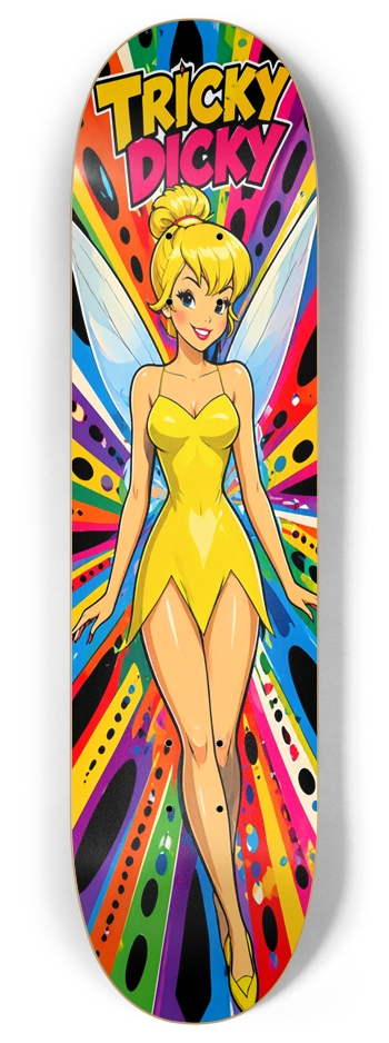 TRICKY DICKY TINKERBELL ANIME DUB DECK 01 8 Inch Skateboard Deck