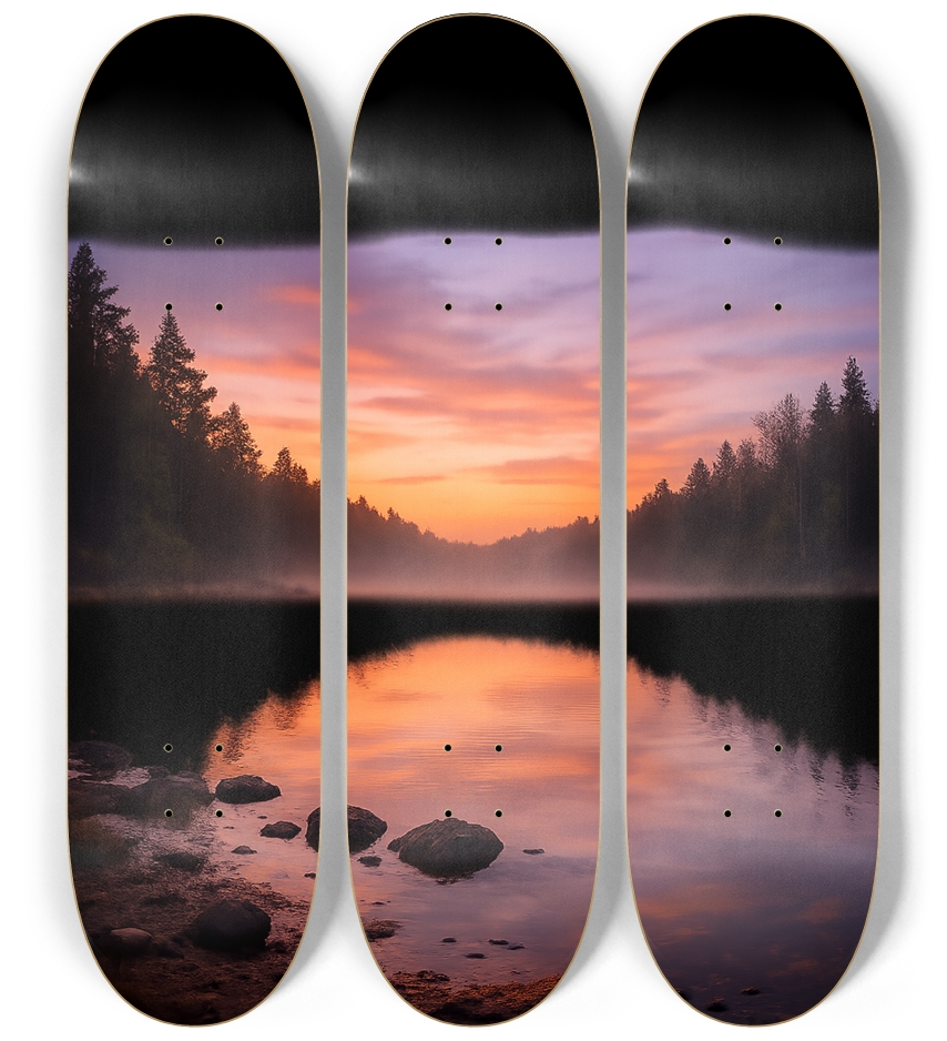 Lake Wall Art 3 Deck Wall Series