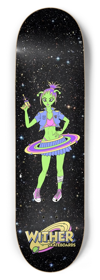 Alien Girl Deck 8.75 8-3/4 Inch Skateboard