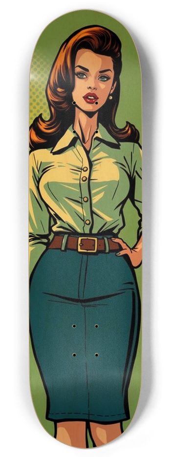 sum1sk8boards Amanda twin tail 8.375 skateboard 