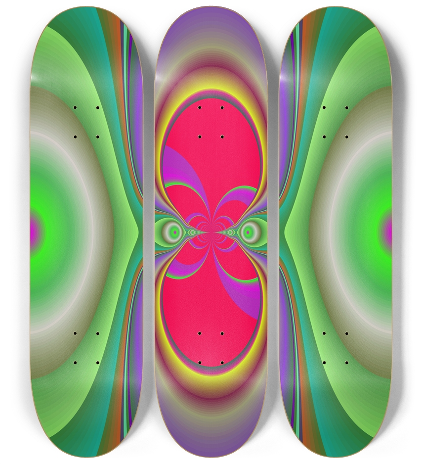 Fractal #1852 3 Deck Wall Series