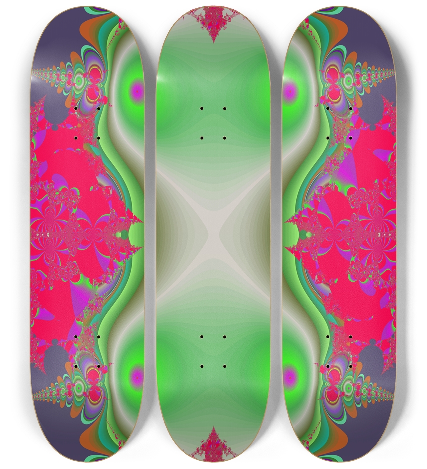 Fractal #1851 3 Deck Wall Series