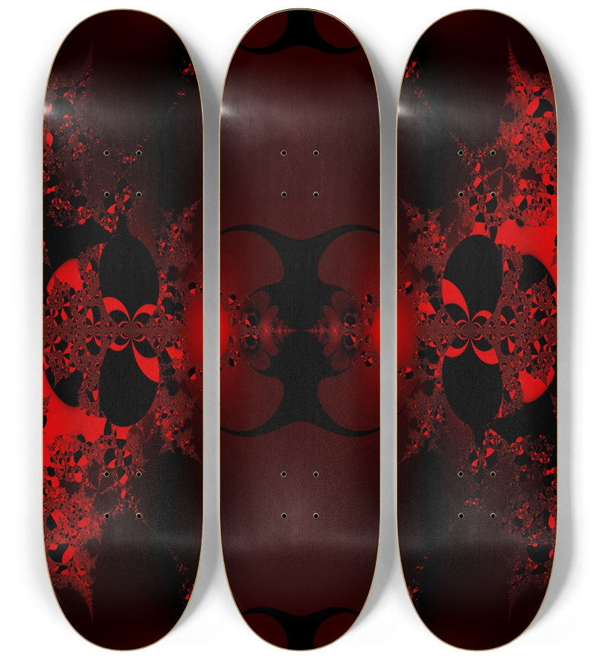Fractal #1848 3 Deck Wall Series