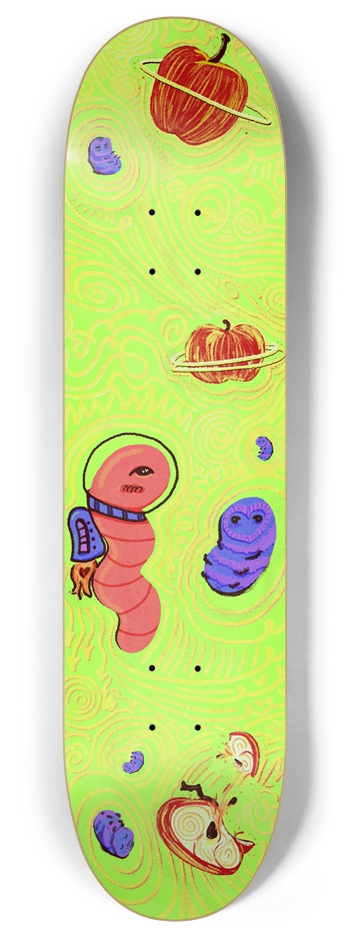 Astroworm - Glow in the Dark 8 Inch Skateboard Deck