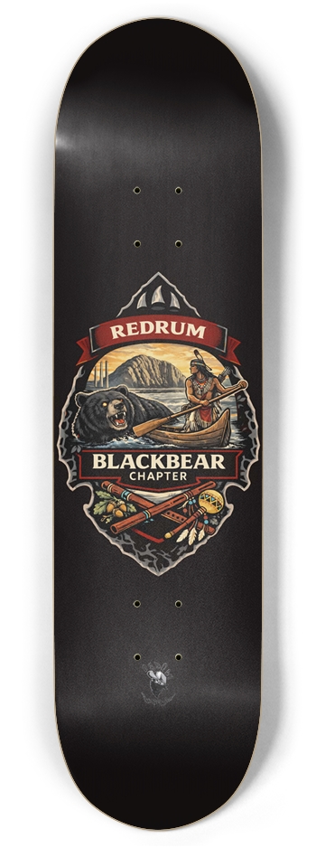 BlackBear Chapter Charity Board Twin Tail 8.375