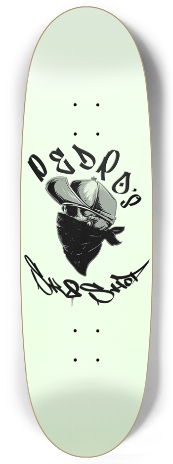 Glowing PedrosSk8Shop Charity Board