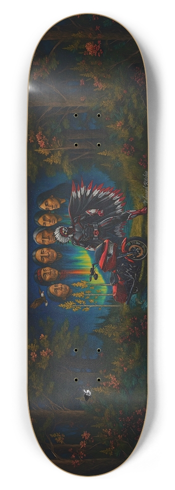 Grandfathers Teachings by Ed Charity Board 8-3/4 Inch Skateboard