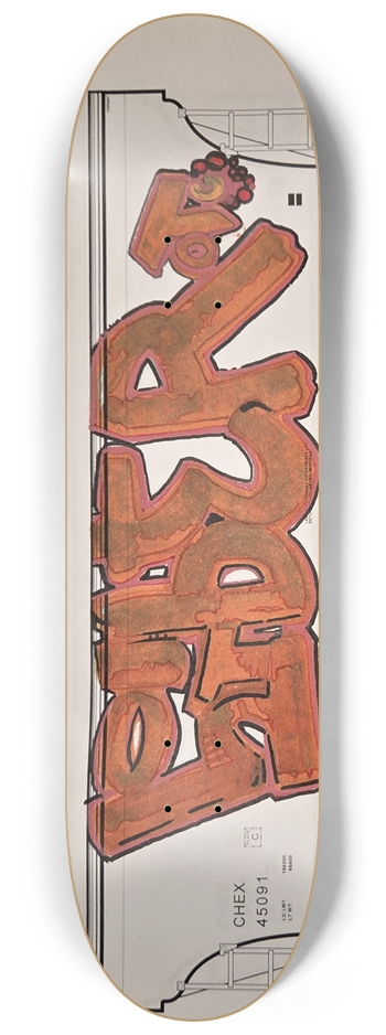 Train 8-1/4 Skateboard Deck