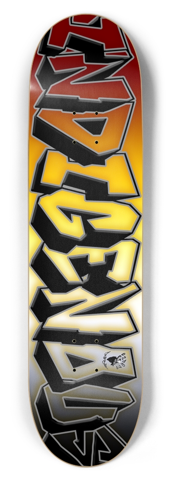 Indigenous Text Charity Board 8-1/2 Skateboard Deck