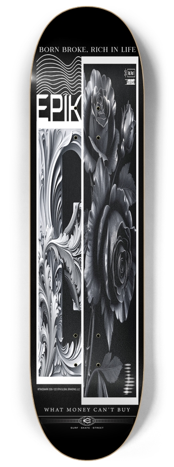 KLEAN STYEL  8-1/4 Skateboard Deck