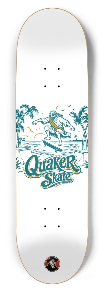 The Trestle | White | 8.75 in. Popsicle Skateboard